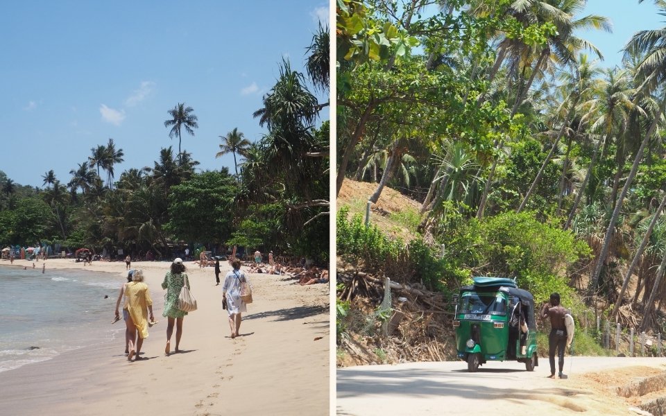 Transport and tuktuks in Hiriketiya, Sri Lanka