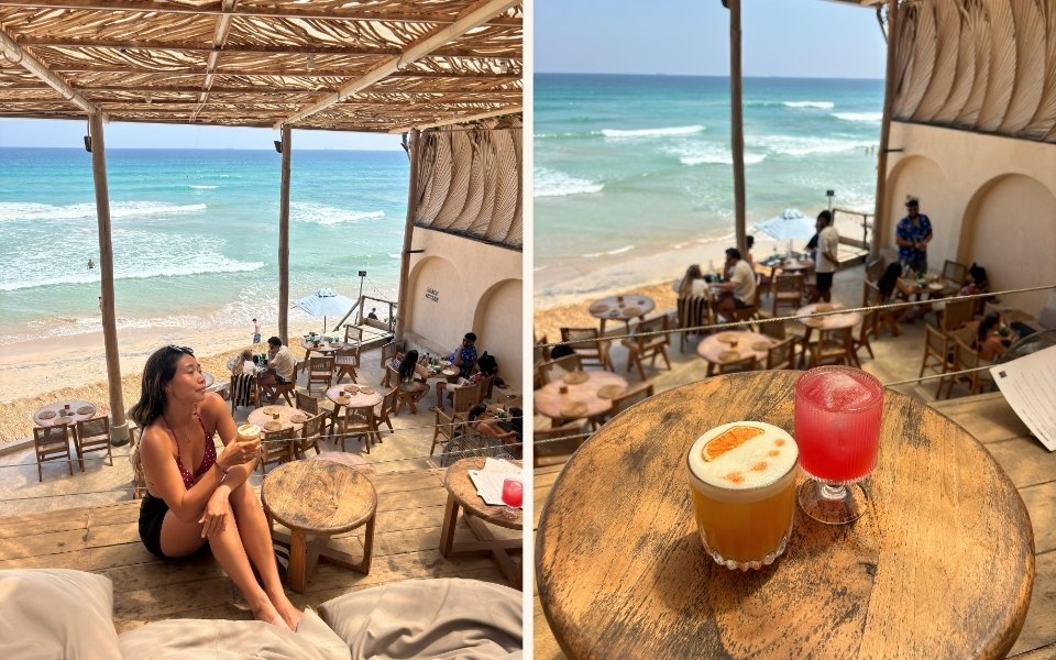 Kai open ocean view in cafe, Ahangama Sri Lanka