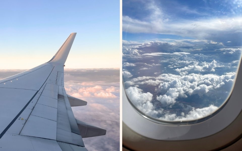 Flight and travel, transport route